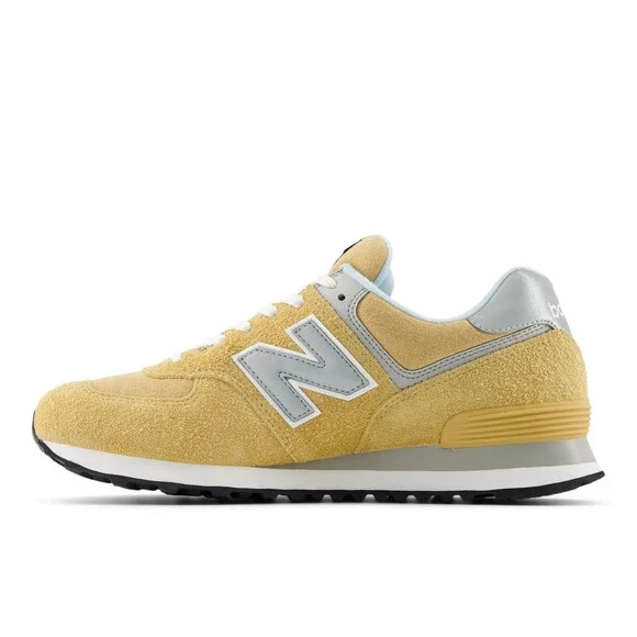 New Balance 574 U574PGW Sneakers Men's US 9 Yellow Suede Athletic Shoes NCW34 - Picture 10 of 12